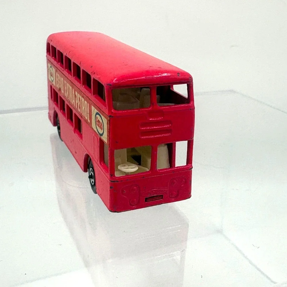 Vintage Matchbox Series No 74 Daimler Bus Lesney Esso Extra Petrol Red England